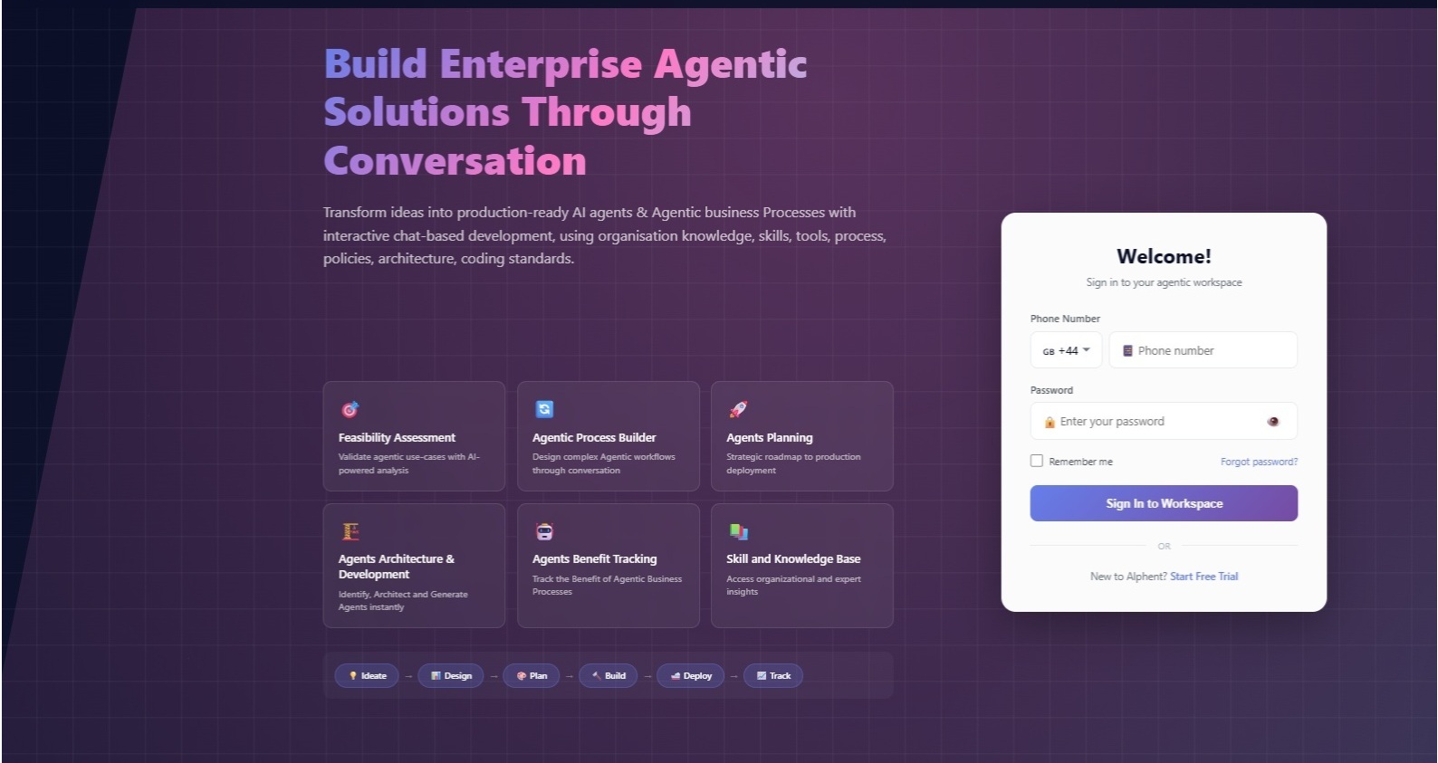 Alphient Prime Platform Dashboard